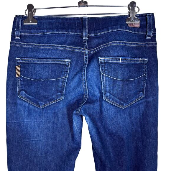 PAIGE Womens Sz 27 Jeans Hidden Hills Mid-Rise Bootcut Super McKinley Dark Denim - Picture 5 of 14